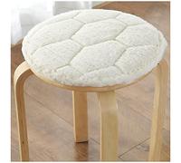 Ensemble De 1/2/4 Coussins De Chaise Ronds en Peluche, Coussin De Siège De Tabouret Rond for Manger, Chaises De Cuisine, Chaises De Bistro, Chaises De Bureau