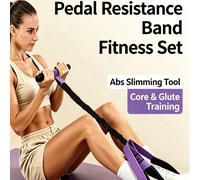 Ensemble de 1/2/5/6 pièces de bandes de résistance à pédale pour les pieds, entraîneur de mise en forme du corps complet, matériau en mousse de latex, corde de résistance à fixation des pieds multi-br