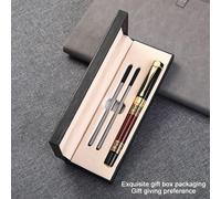 Ensemble de 1/4 pièces, ensemble de stylos à bille en métal de luxe, comprend un stylo de signature d'entreprise haut de gamme avec une écriture fluide; ce stylo d'entreprise est livré avec un élégant