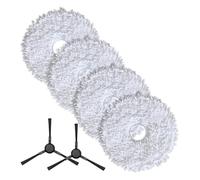Ensemble De 1 Chiffon De Nettoyage Avec Brosses Latérales, Compatible Avec Les Aspirateurs Robots Eureka V15 Pro, J15 Ultra Et J15.(Set 1)
