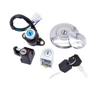 Ensemble de 1 clé pour Motos Comprenant : contacteur d'allumage, Bouchon de réservoir d'essence, contacteur d'allumage, antivol de Selle et de Casque. Compatible avec CA125, CMX250 et CMX 250 Rebel.