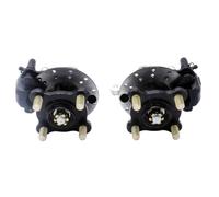 Ensemble de 1 Fusées de Direction Compatibles Avec Buggy 100 mm M14x4 | Convient pour kart et quad ; comprend moyeux de roue à disque de 130 mm et étrier de frein