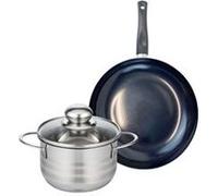Ensemble de 1 Poêle de cuisson 20 cm et 1 faitout 14 cm Elo Prima Brillant Noir
