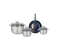 Ensemble de 1 Poêle de cuisson 20 cm et 3 faitouts 12, 14 et 20 cm Prima Brillant Elo