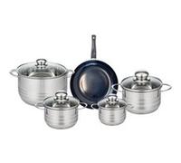 Ensemble de 1 Poêle de cuisson 20 cm et 4 faitouts 12, 14, 16 et 20 cm Elo Prima Brillant