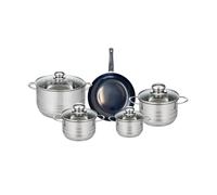 Ensemble de 1 Poêle de cuisson 20 cm et 4 faitouts 12, 14, 16 et 20 cm Prima Brillant Elo