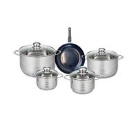 Ensemble de 1 Poêle de cuisson 20 cm et 4 faitouts 14 16 20 et 24 cm Elo Prima Brillant