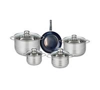 Ensemble de 1 Poêle de cuisson 20 cm et 4 faitouts 14, 16, 20 et 24 cm Prima Brillant Elo