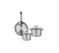 Ensemble de 1 Poêle de cuisson 24 cm et 2 faitouts 14 et 16 cm Profi Citrin Elo