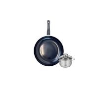 Ensemble de 1 Poêle de cuisson 28 cm et 1 faitout 12 cm Prima Brillant Elo