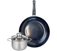 Ensemble de 1 Poêle de cuisson 28 cm et 1 faitout 14 cm Elo Prima Brillant