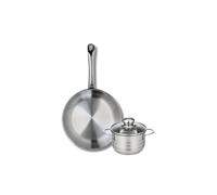 Ensemble de 1 Poêle de cuisson 28 cm et 1 faitout 14 cm Profi Brillant Elo