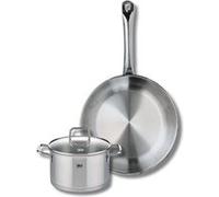 Ensemble de 1 Poêle de cuisson 28 cm et 1 faitout 16 cm Elo Profi Citrin