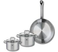 Ensemble de 1 Poêle de cuisson 28 cm et 2 faitouts 14 et 16 cm Elo Profi Citrin