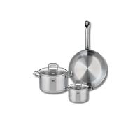 Ensemble de 1 Poêle de cuisson 28 cm et 2 faitouts 14 et 20 cm Profi Citrin Elo