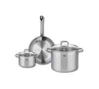 Ensemble de 1 Poêle de cuisson 28 cm et 2 faitouts 16 et 26 cm Profi Citrin Elo