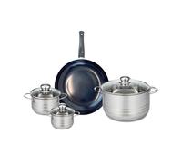Ensemble de 1 Poêle de cuisson 28 cm et 3 faitouts 12, 14 et 24 cm Prima Brillant Elo