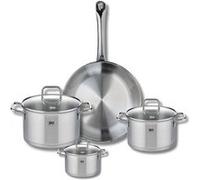 Ensemble de 1 Poêle de cuisson 28 cm et 3 faitouts 12, 16 et 20 cm Elo Profi Citrin Inox