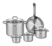 Ensemble de 1 Poêle de cuisson 28 cm et 4 faitouts 12, 14, 16 et 26 cm Profi Citrin Elo