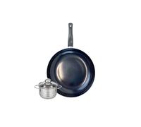 Ensemble de 1 Poêle de cuisson 32 cm et 1 faitout 14 cm Elo Prima Brillant Elo