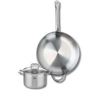 Ensemble de 1 Poêle de cuisson 32 cm et 1 faitout 16 cm Elo Profi Citrin