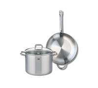 Ensemble de 1 Poêle de cuisson 32 cm et 1 faitout 26 cm Profi Citrin Elo