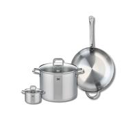 Ensemble de 1 Poêle de cuisson 32 cm et 2 faitouts 12 et 26 cm Profi Citrin Elo