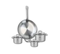 Ensemble de 1 Poêle de cuisson 32 cm et 3 faitouts 12, 14 et 16 cm Profi Citrin Elo