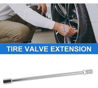 Ensemble De 1 Rallonge De Valve De Pneu De 170 Mm Avec Capuchon Anti-Poussière Universel Nickelé à 180 Degrés Pour Prolongateur Valve Pneu Voiture Moto Camping-Car Camion Vélo