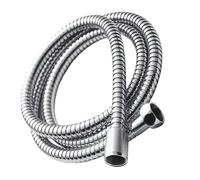 Ensemble de 1 tuyau d'arrosage flexible en acier inoxydable, tuyau de buse de douche, tuyau de salle de bain(2.5m)