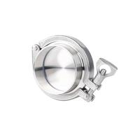 Ensemble de 1 virole de soudure sanitaire en acier inoxydable 304 avec capuchon d'extrémité, collier de serrage Tri-Clamp et joint en silicone for tuyaux de 19 mm à 168 mm(159mmx183)