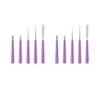 Ensemble de 10 alésoirs à perles à pointe diamantée, outil d'agrandissement de trou pour verre