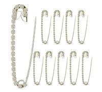 Ensemble De 10 Broches En Scintillants Broches Élégantes En Sécurité Pour Vêtements Et Jupes Pour Femmes