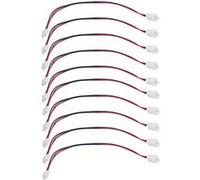 YUNIQUE GREEN-CLEAN-POWER - Ensemble de 10 Câbles d'Extension JST-XH 2S 22cm | Adaptés pour Voitures RC, Bateaux, Avions | Connexion Batterie LiPo, Rouge, Plastique