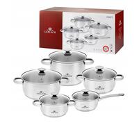 ENSEMBLE DE 10 CASSEROLES EN ACIER GERLACH FIRST NK343