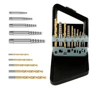 Ensemble De 10 Forets En Cobalt For Gaucher, Accessoires For Boulons Cassés, Extracteur De Vis Endommagé, Boîtier Métallique, Outils De Perforation