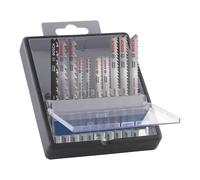 Ensemble de 10 lames de scie sauteuse pour bois Bosch PRO 2607011941