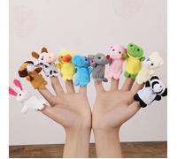 Ensemble de 10 marionnettes à doigts animaux MXZZAND - Jeux d'activité pour bébé