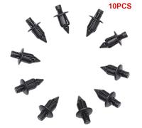 Ensemble De 10 Pièces De 6mm De Rivets Noirs, Clips À Vis De Fixation Du Panneau De Garniture Du Corps Pour Honda, Atv, Accessoires De Moto