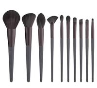 Ensemble de 10 pinceaux de maquillage, brosse à cheveux souples, motif carillon éolien