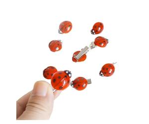 Ensemble de 10 pinces à cheveux transfrontalières, à la mode, mignonnes abeilles, coccinelles, mini accessoires, épingles à cheveux for étudiants, amusants en vrac