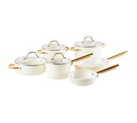 Ensemble de 10 poêles ELITE PRO Blanc cassé