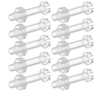 Ensemble de 10 Vis Acryliques Autotaraudeuses M4 pour | Acrylique Transparent, Lot de Set de Pièces, Fixation Discrète, pour Assemblage Domestique et Mobilier Clair