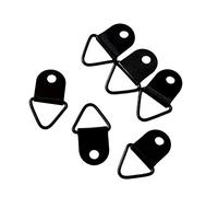 Ensemble de 100 crochets pour cadre de photo,forme d'anneau en D triangulaire,crochets pour photo,crochet,3 couleurs,en option,Trou unique pour accrocher des peintures,photos de mariage, miroir (Noir)