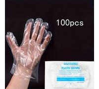 Ensemble de 100 pièces de gants jetables multi-usage, convient pour la cuisine, la préparation de nourriture et le service alimentaire, les gants de restauration, pour une utilisation à domicile et au