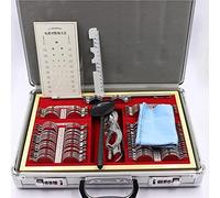Ensemble de 104 lentilles d'essai optiques, monture d'essai, étui pour lentilles d'essai avec lunettes de mesure, coffret de preuves, kit de monture en aluminium, pour opticiens et soins vis