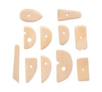 Ensemble de 11 outils de finition pour poterie, outils professionnels en bois et en argile pour modeler les pieds, sculpter et travailler la céramique, côtes de styles multiples