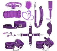 Ensemble De 11 PièCes De Corde De Tension En Cuir Multifonctionnel Et Combinaison De Raquette, éQuipement De Fitness De Formation De Force De Corps Complet Pour Hommes Et Femmes - Y5 (Violet)