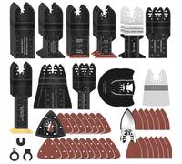 Ensemble de 116 lames de scie multi-outils accessoires universels pour outils oscillants compatible avec Einhell Makita DTM51Z Drem