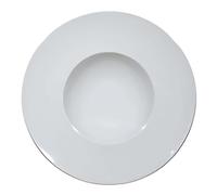 Ensemble De 12 Assiettes À Pâtes Napoli Blanches 20 Cm En Porcelaine Saturnia